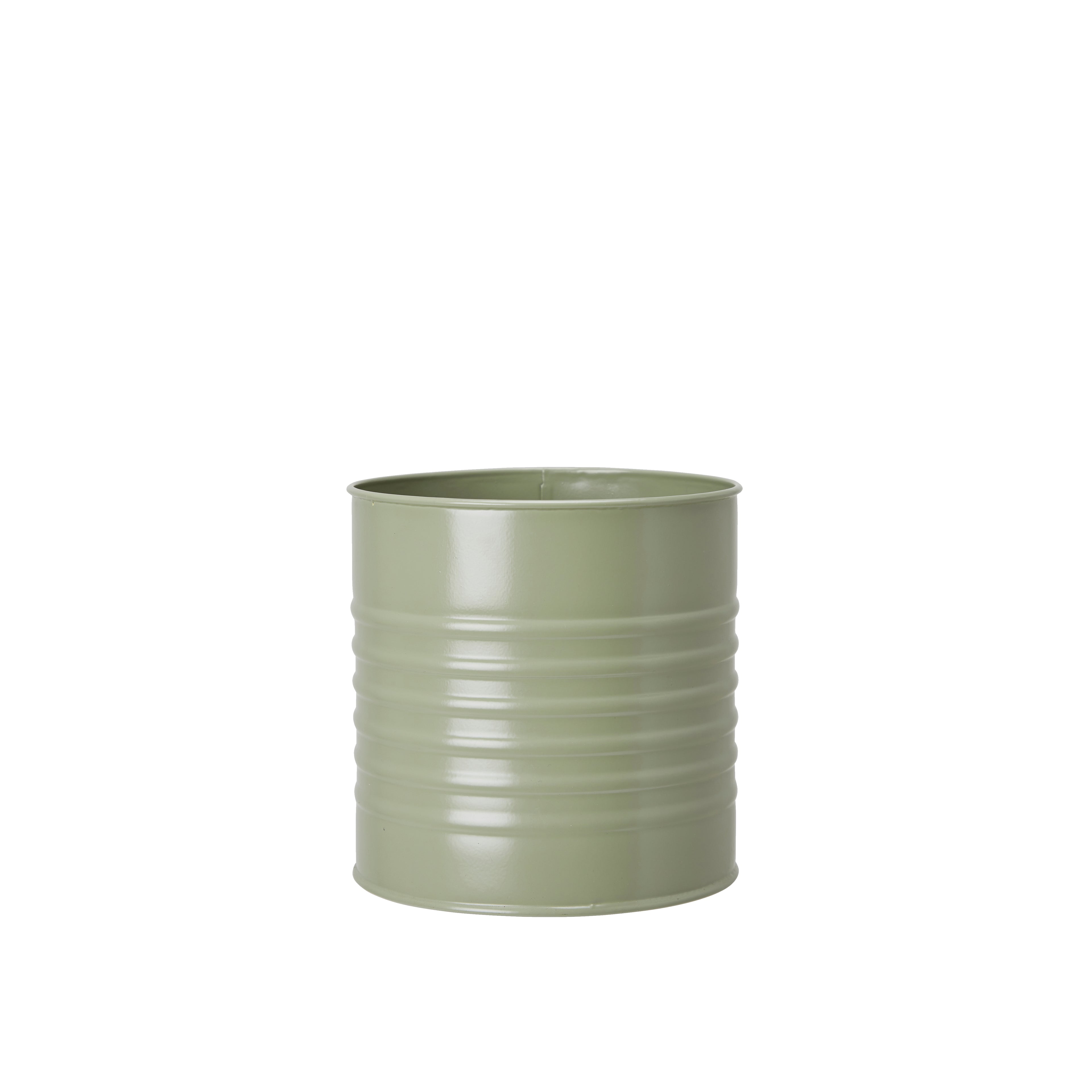 Blumentopf/ Pflanztopf Ariel, Metall Olivgrün Matt - 3 verschiedene Größen