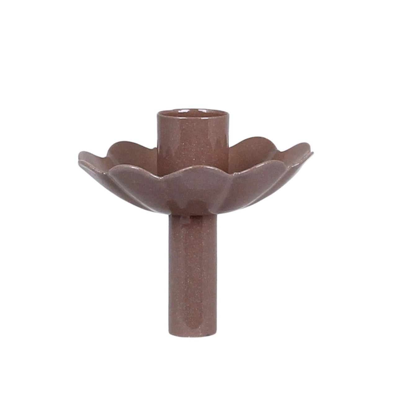 Kerzenhalter für Flasche Ingrid, Blütenform fliederfarben