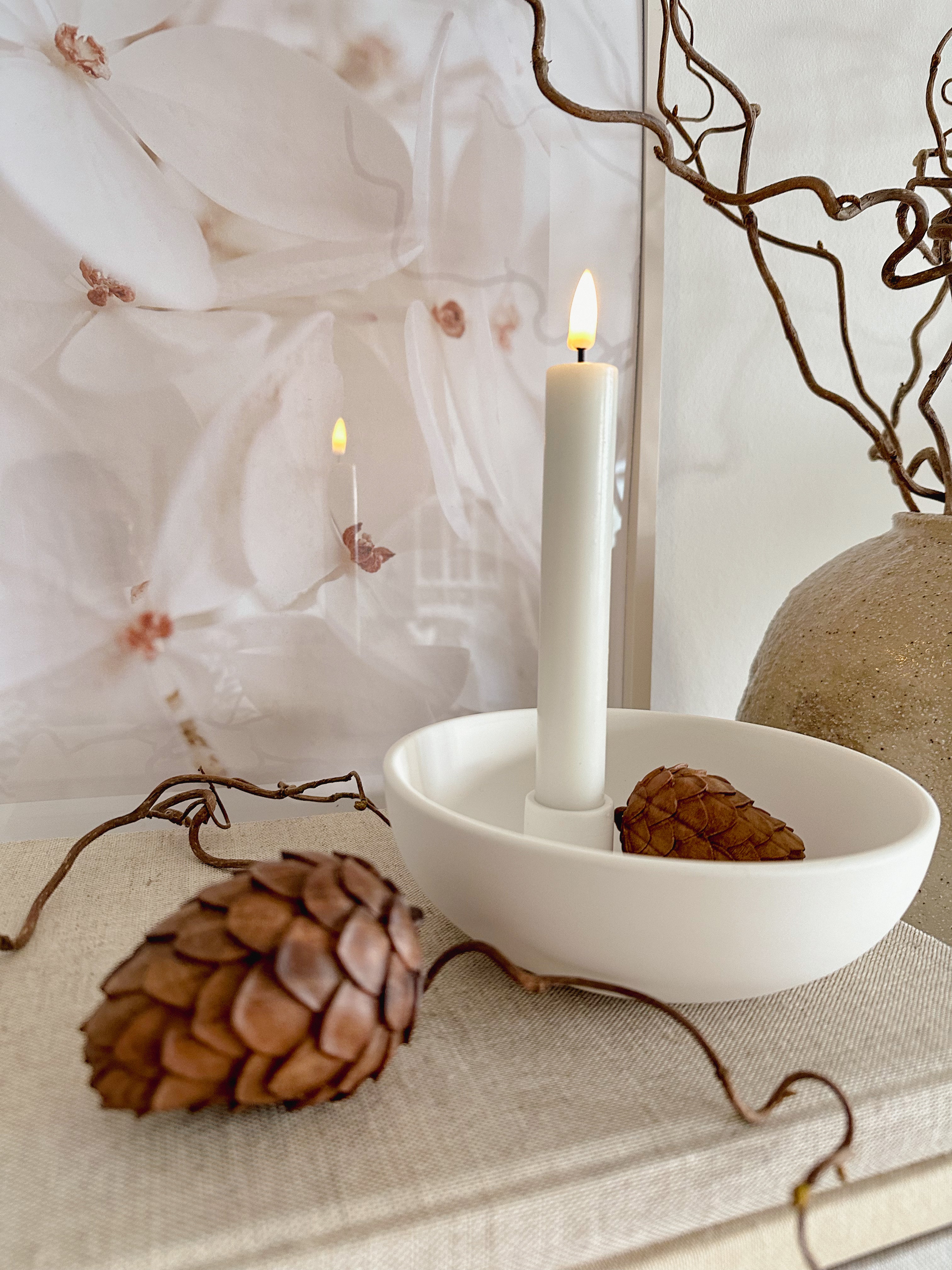 Walnussholz Zirbenzapfen, Nuss - 8 cm