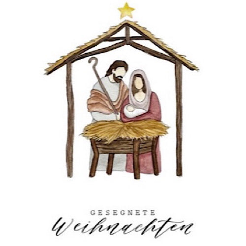 Postkarte "Krippe" - A6