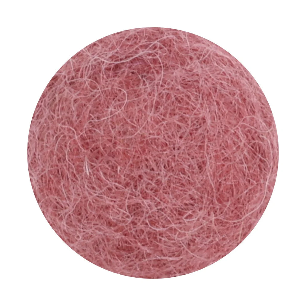 kleine Blume aus Filz/ Filzkugel  - Rouge - Ø 2 cm