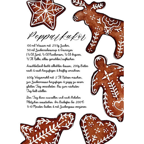 Postkarte "Pepparkakor" - A6