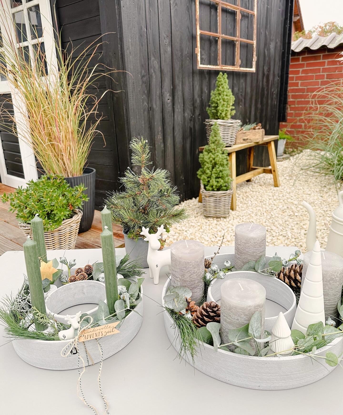 Kerzenständer für Stabkerzen, HD The Ring, Grau - 26 cm