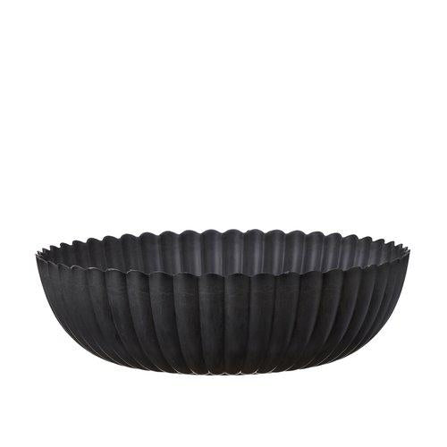 Pflanzschale/ Schale Recyling Kunststoff, grau/ schwarz - Ø 29 cm