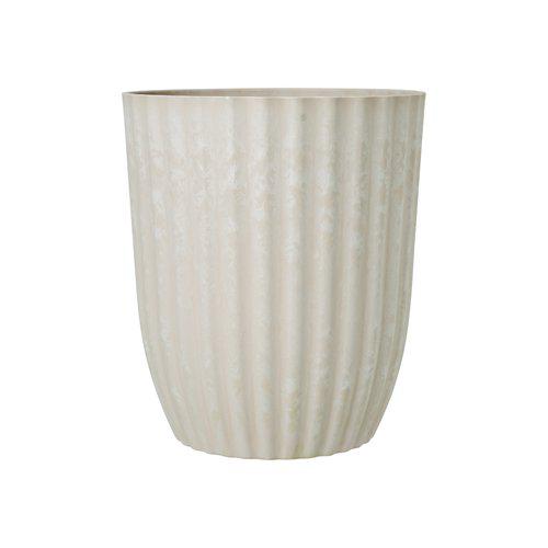 Großer Übertopf-/ Pflanztopf YODIT Recyling Kunststoff, beige - in 3 Größen