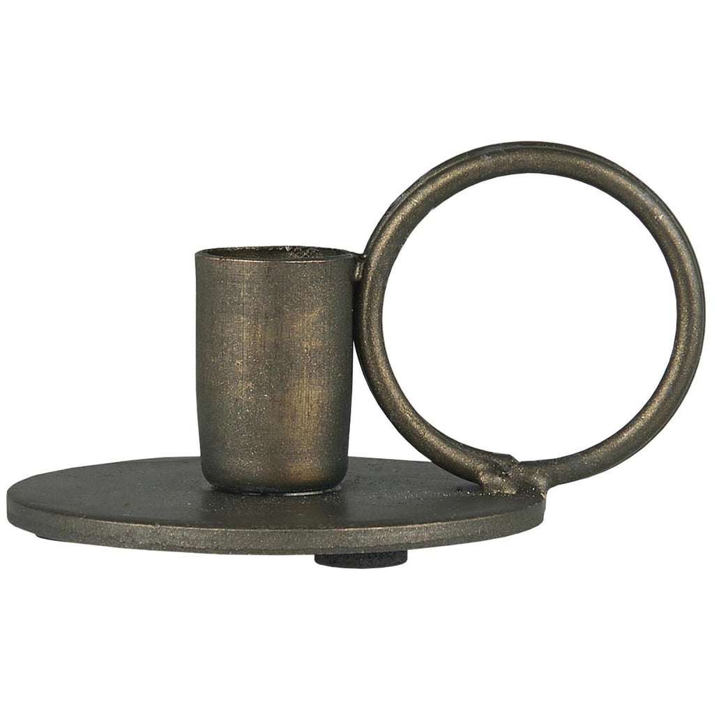 Kerzenhalter mit Henkel für Pencil Kerze/ dünne Stabkerzen - messing