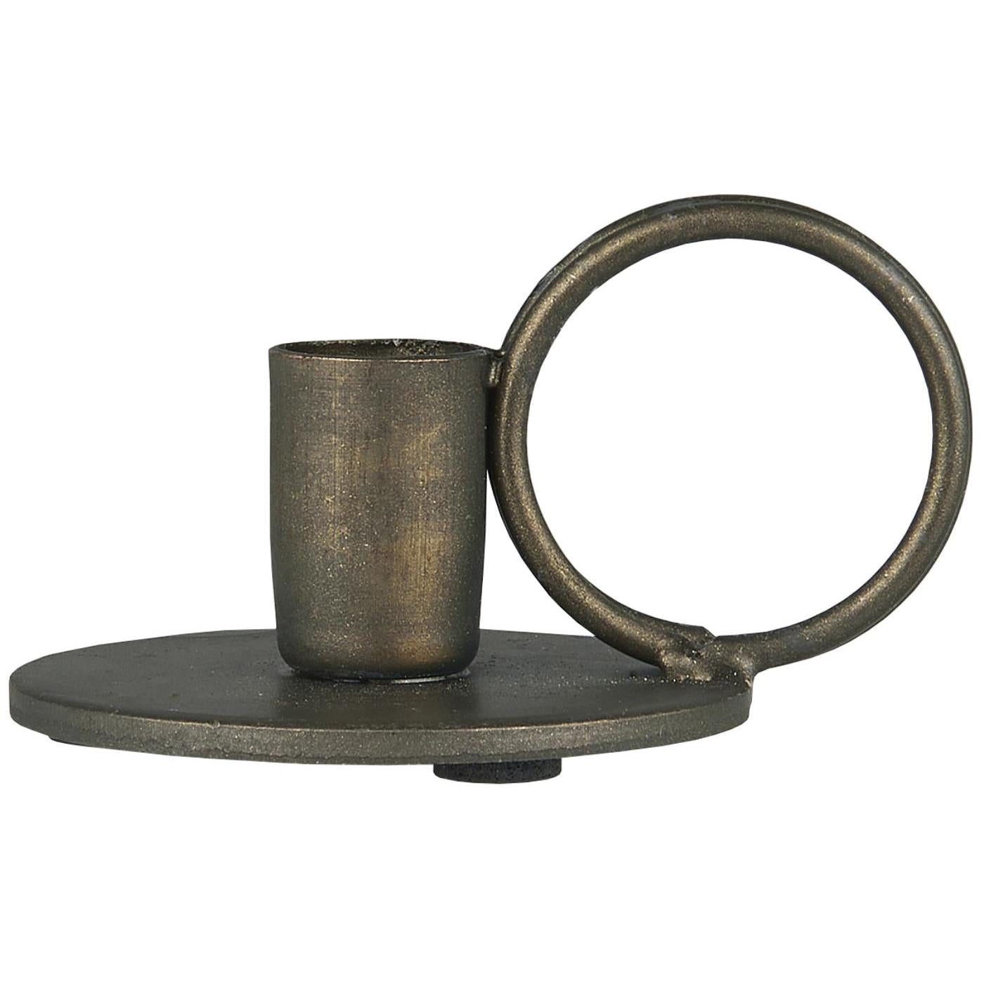 Kerzenhalter mit Henkel für Pencil Kerze/ dünne Stabkerzen - messing