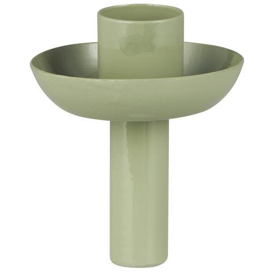 Kerzenhalter für Stabkerzen, Flaschenstecker - grün