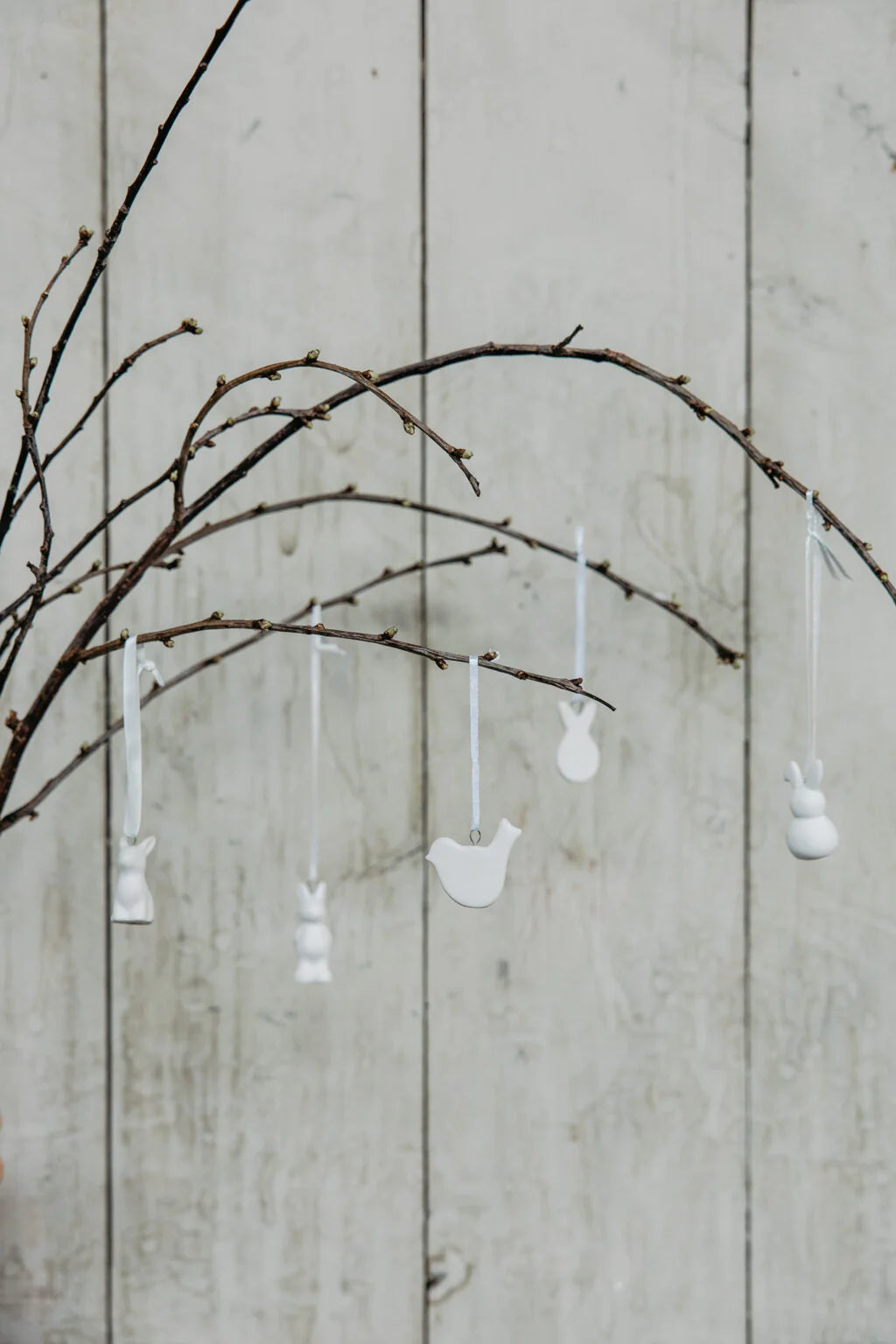 Anhänger Vogel Siv - weiße Keramik