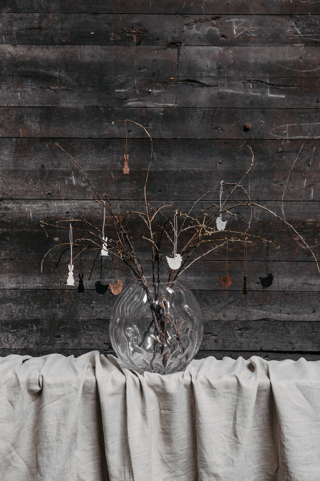 Holzhenne/ Huhn Edith, Anhänger - braun/ natur