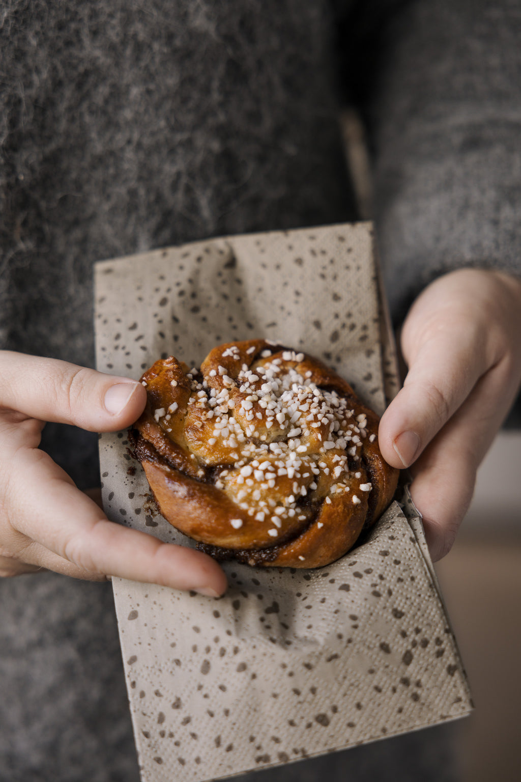 Papierserviette Spräcklig, natur  - Storefactory