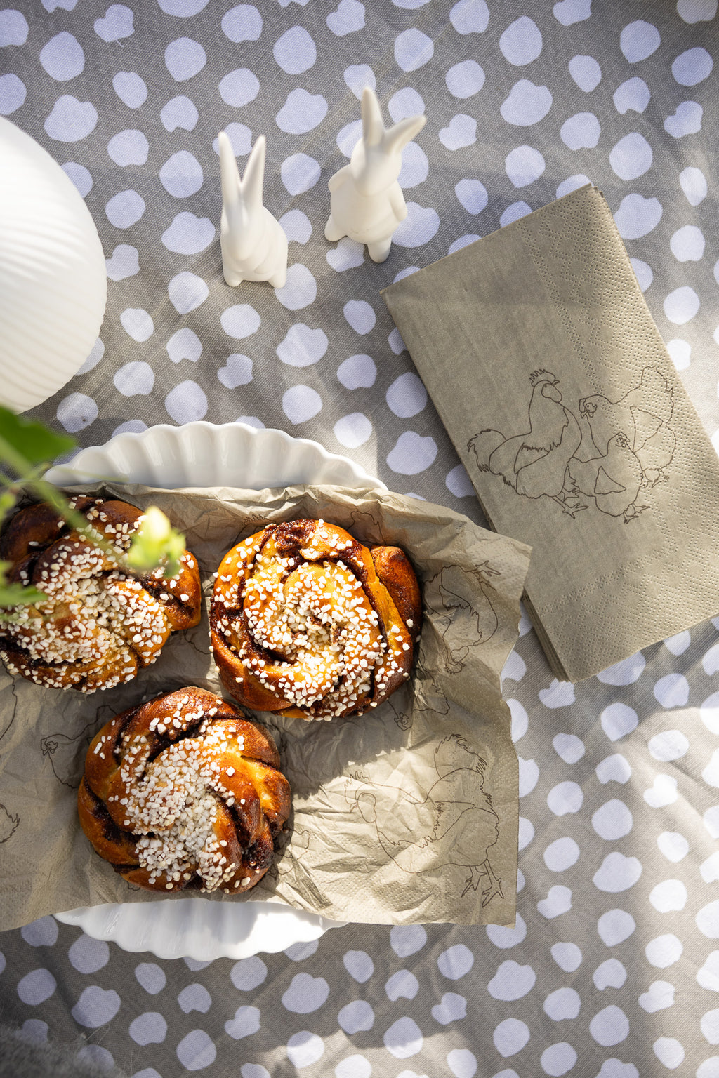 Papierserviette Hühner, natur  - Storefactory