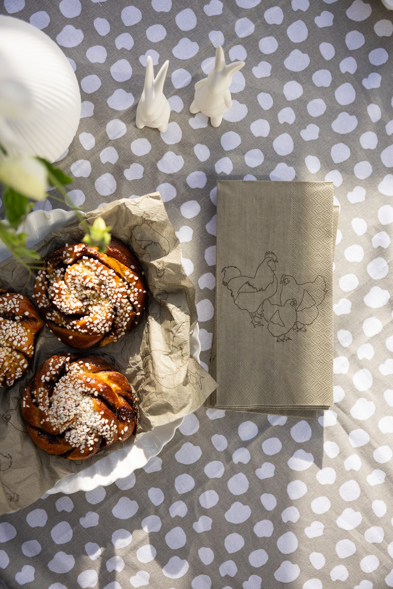 Papierserviette Hühner, natur  - Storefactory