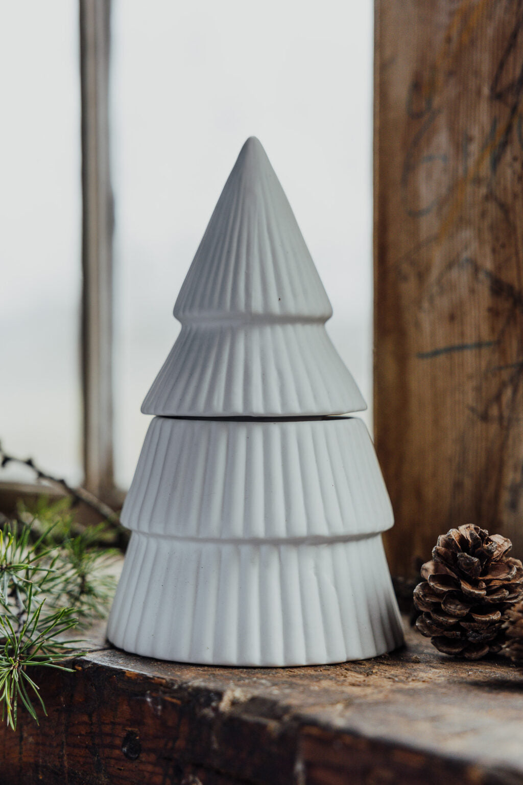 Tanne SKOGSVIK Keramik, 2 teilig - Tannenbaum