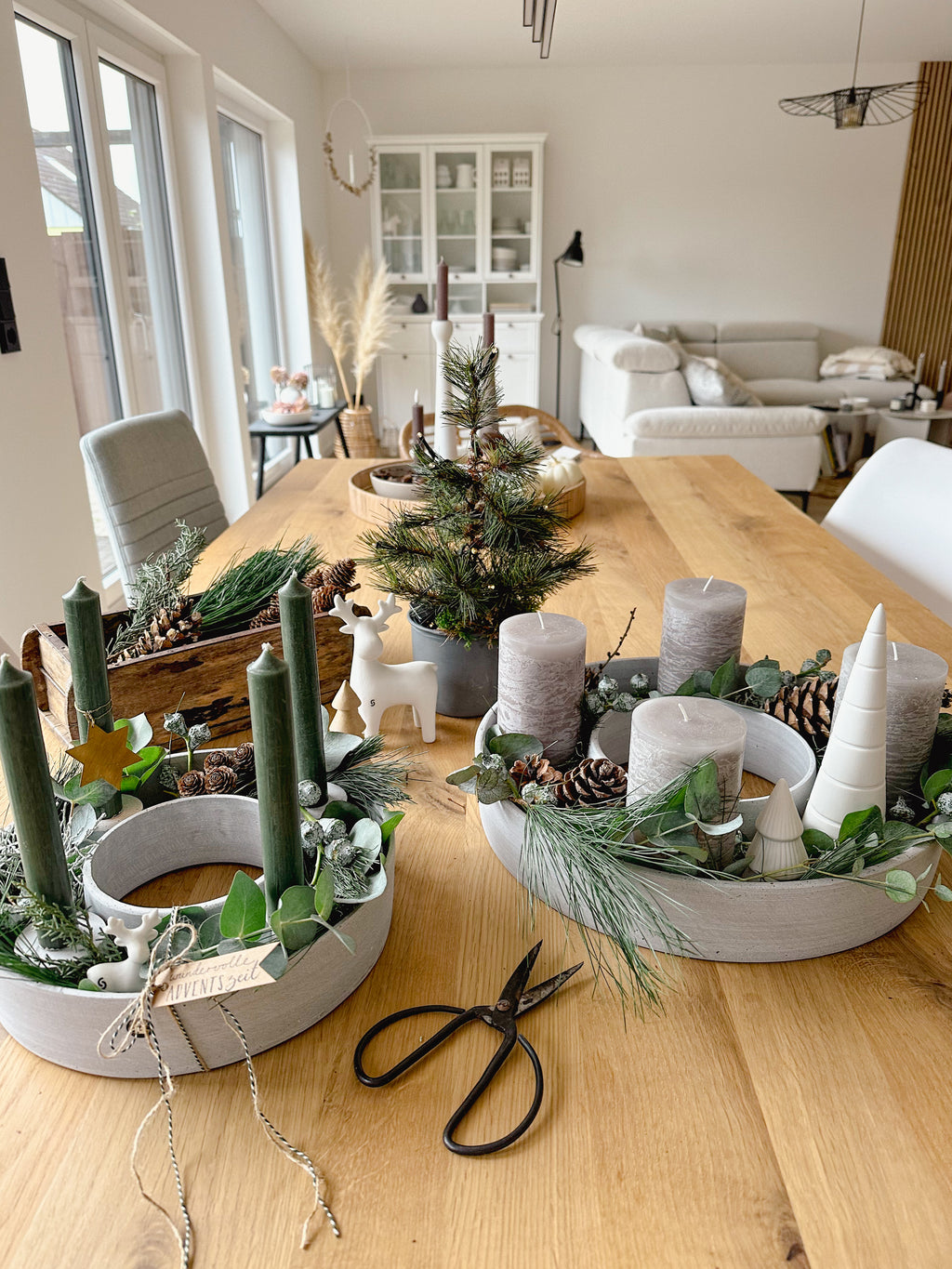 Kerzenständer für Stabkerzen, HD The Ring, Grau - 26 cm