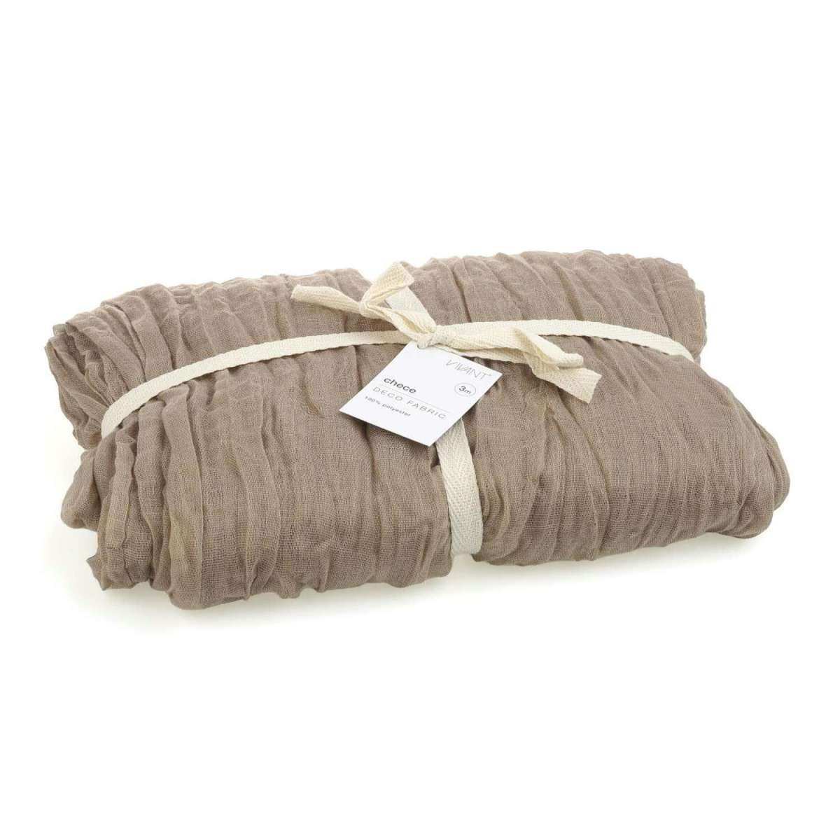 Stoff 50/90 x 300 cm - taupe/ schlamm