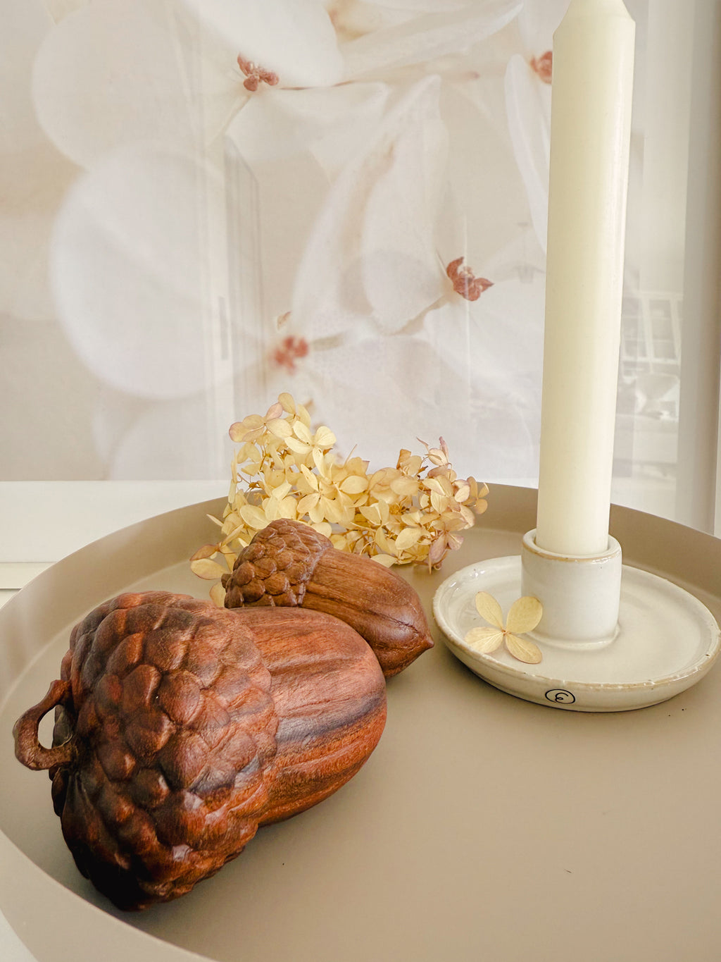 Nussholz Eichel - 8 cm