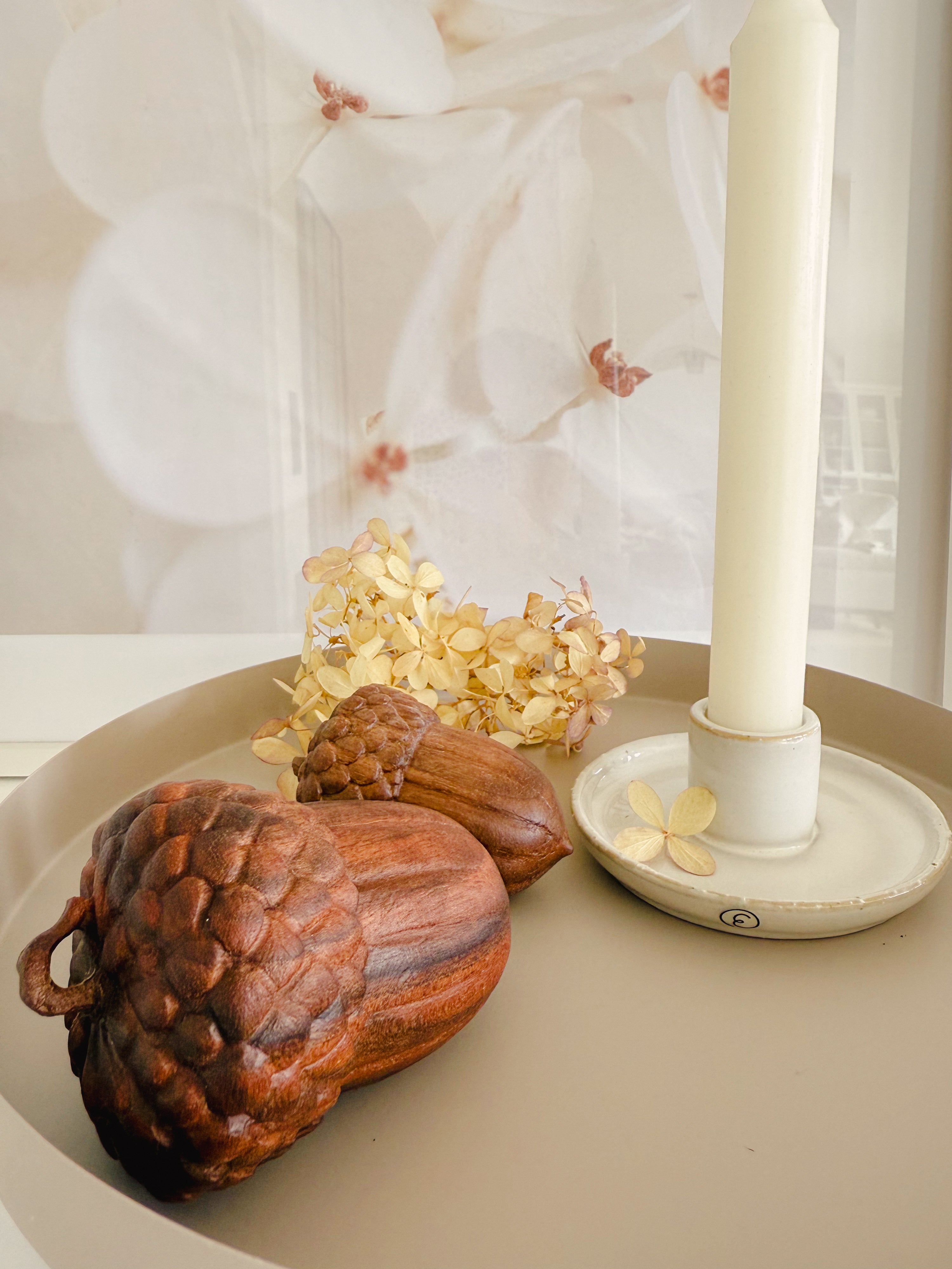 Nussholz Eichel - 8 cm