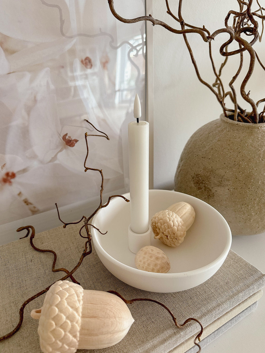 Zirbenholz Eichel, natur - 6 cm