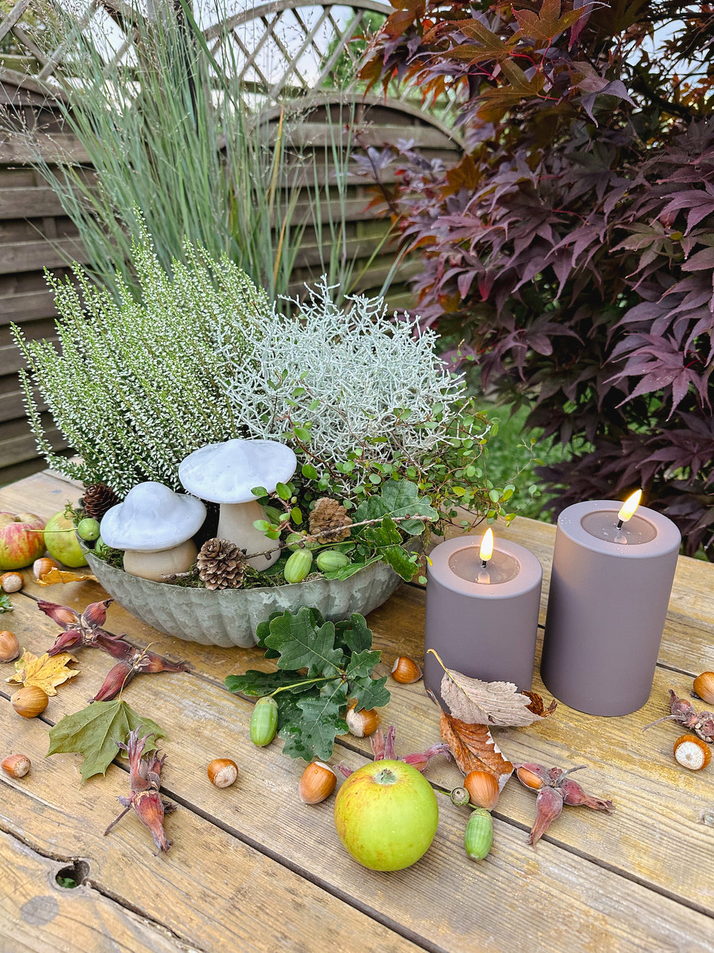 Mokka LED Outdoorkerze/  Stumpenkerze Deluxe Homeart - Ø7,5 X H 10 cm