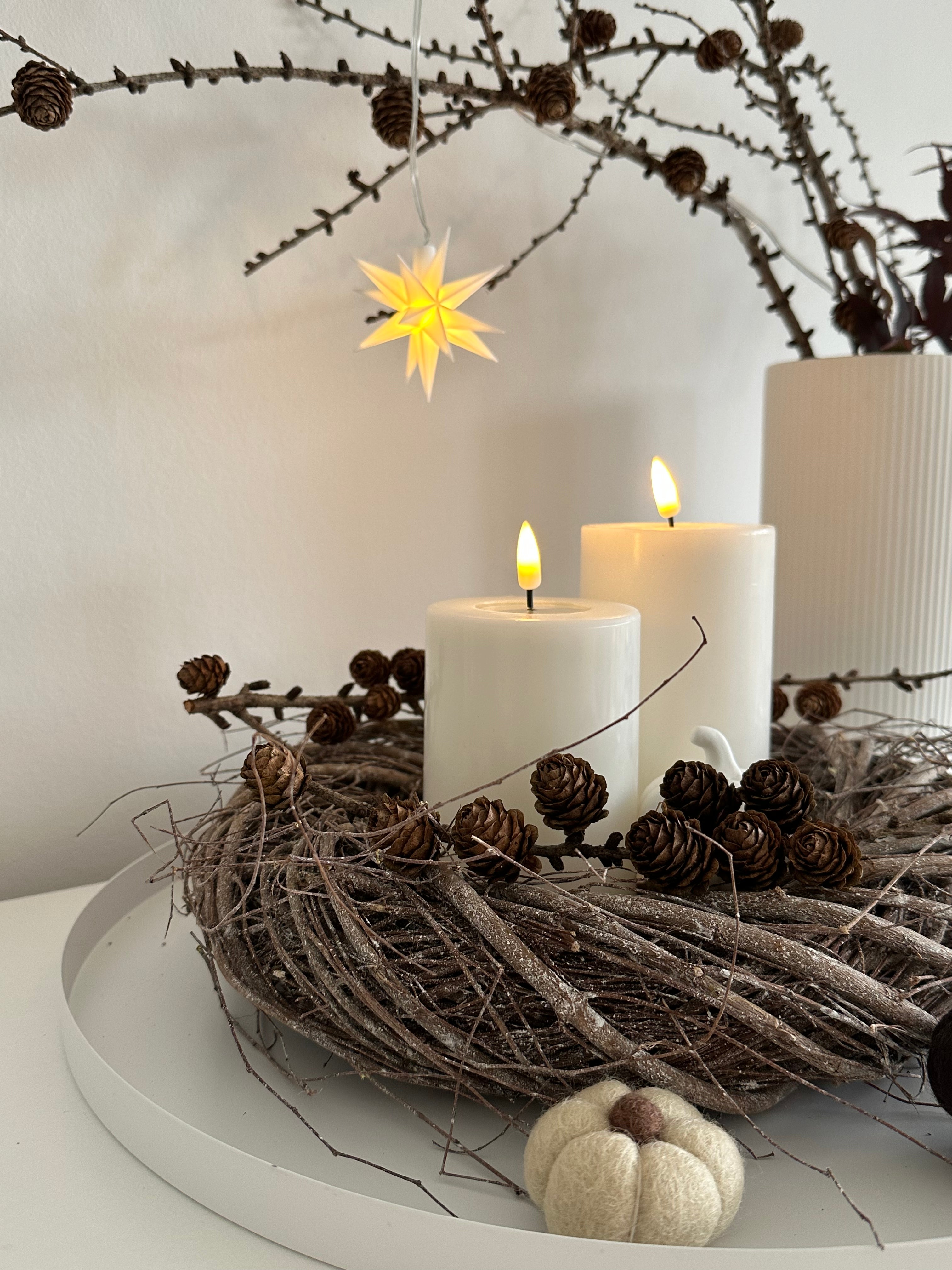 Kranz Weide, Rattan natur - Ø 30 cm