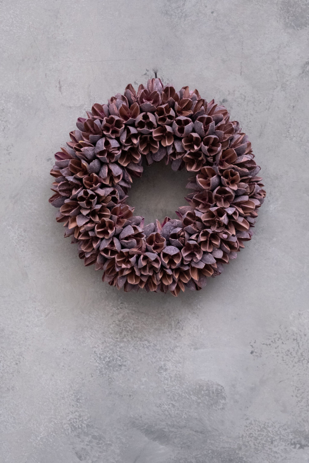 Kranz/ Bakuli-Schoten, Mauve - 20 cm