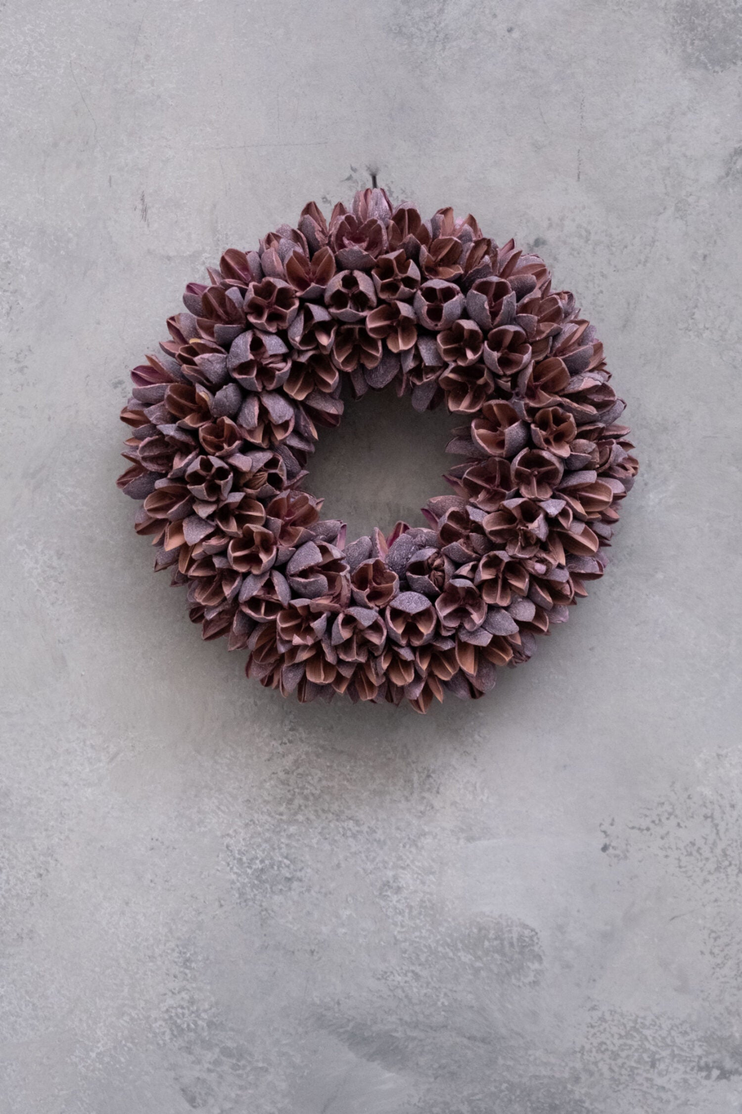 Kranz/ Bakuli-Schoten, Mauve - 20 cm