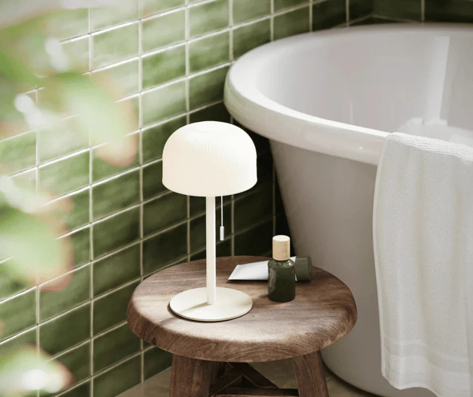 LED Lampe Ikon Copenhagen 27 cm, Deluxe Homeart - Beige