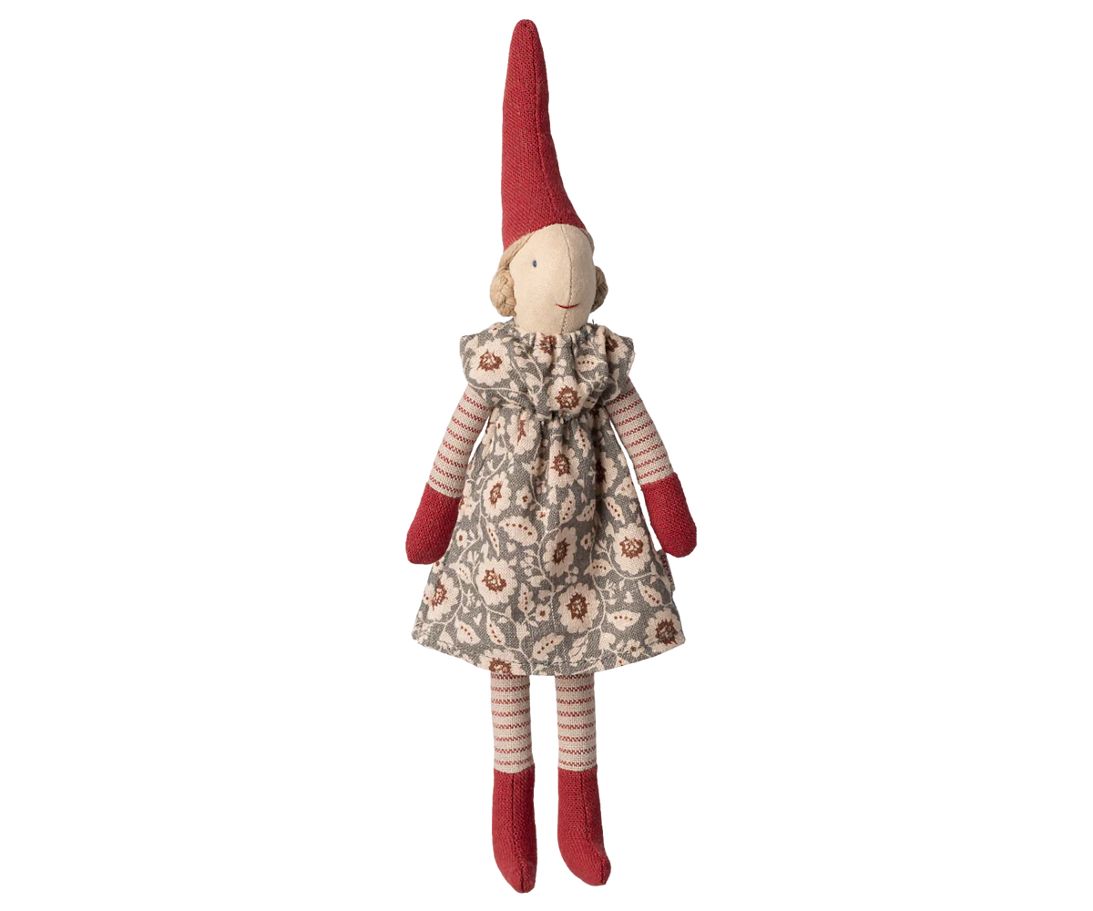 Wichtel Kletternder Pixy, Größe 1 - Mädchen Winter mint Kleid - 26 cm