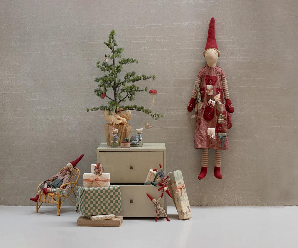 Wichtel Kletternder Pixy, Größe 1 - Mädchen Winter mint Kleid - 26 cm