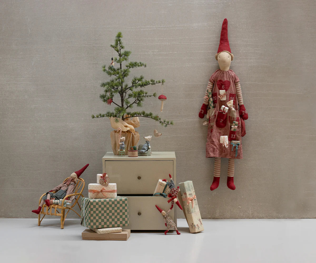 Wichtel Kletternder Pixy, Größe 1 - Mädchen Winter mint Kleid - 26 cm