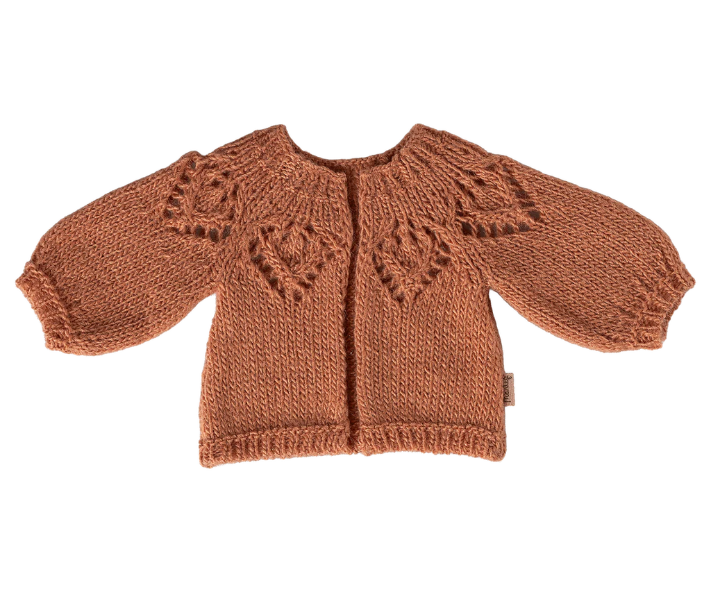 Maileg Gestrickte Strickjacke, Größe 3 - Vintage Rose