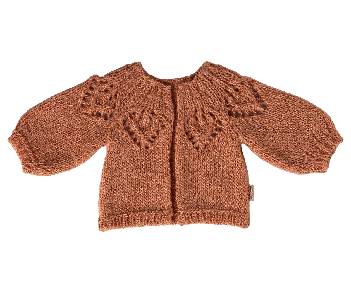 Maileg Gestrickte Strickjacke, Größe 3 - Vintage Rose