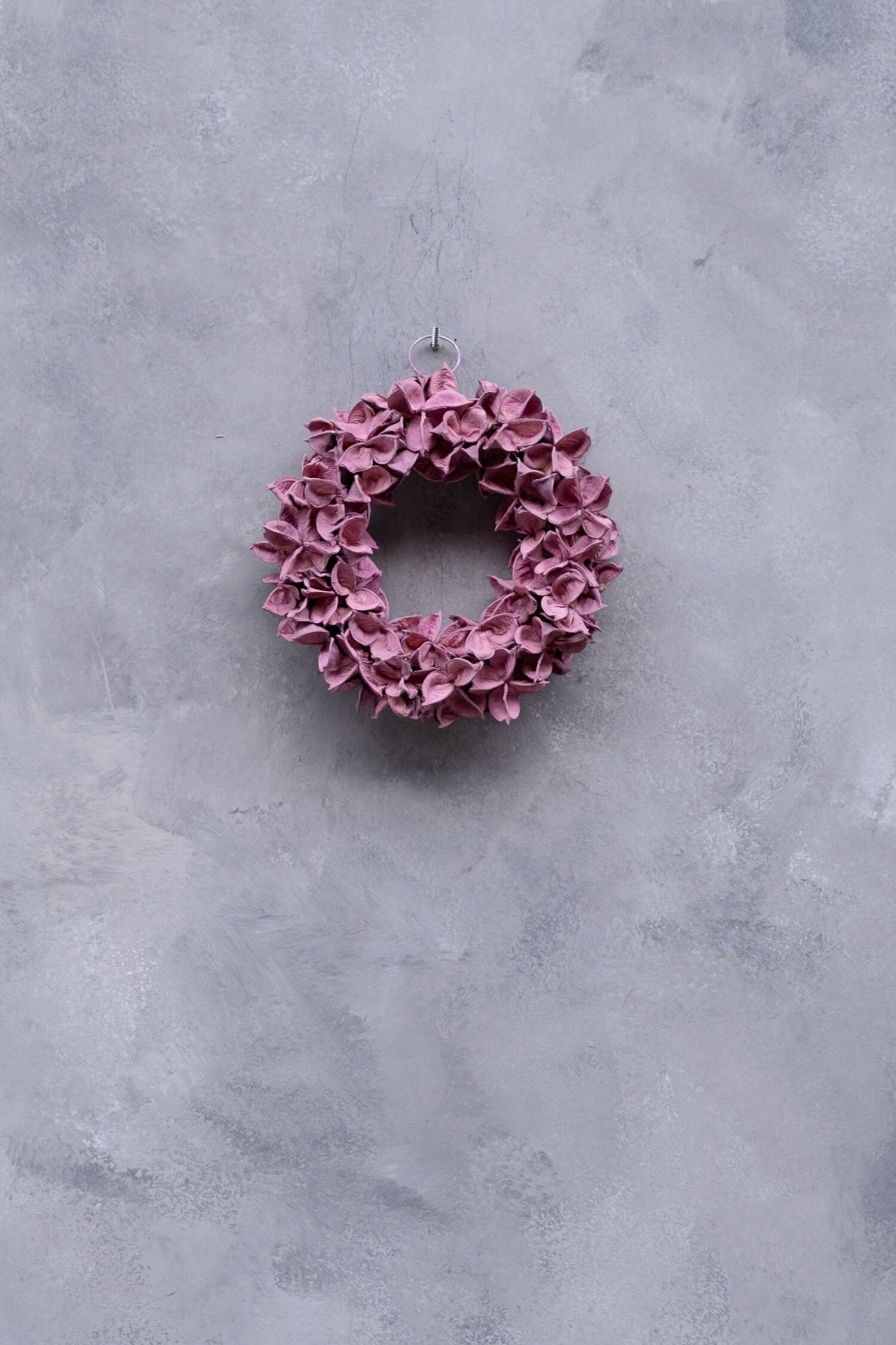 Kranz/ Blütenkranz, Cotton pod altrosa/ pink - 20 cm