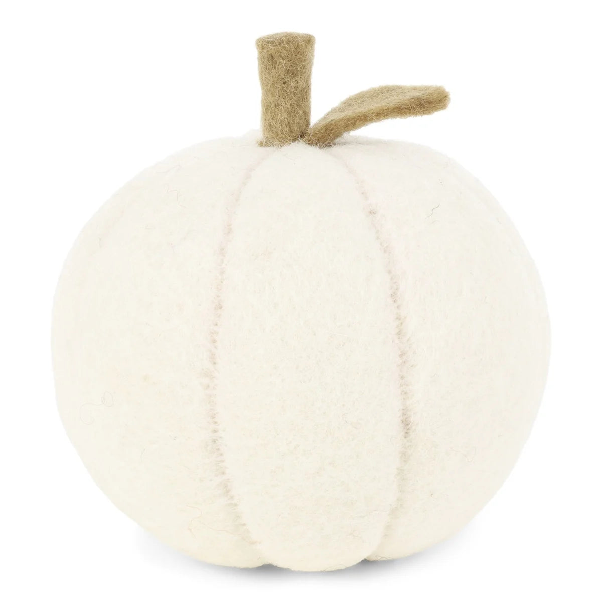 Kürbis/ FilzKürbis/ Pumpkin, White  -Ø 12cm