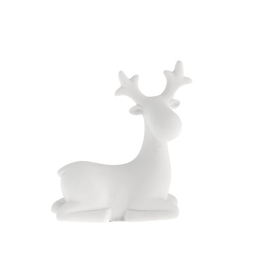 Rentier/ Hirsch Sten, Keramik white - liegend, Large