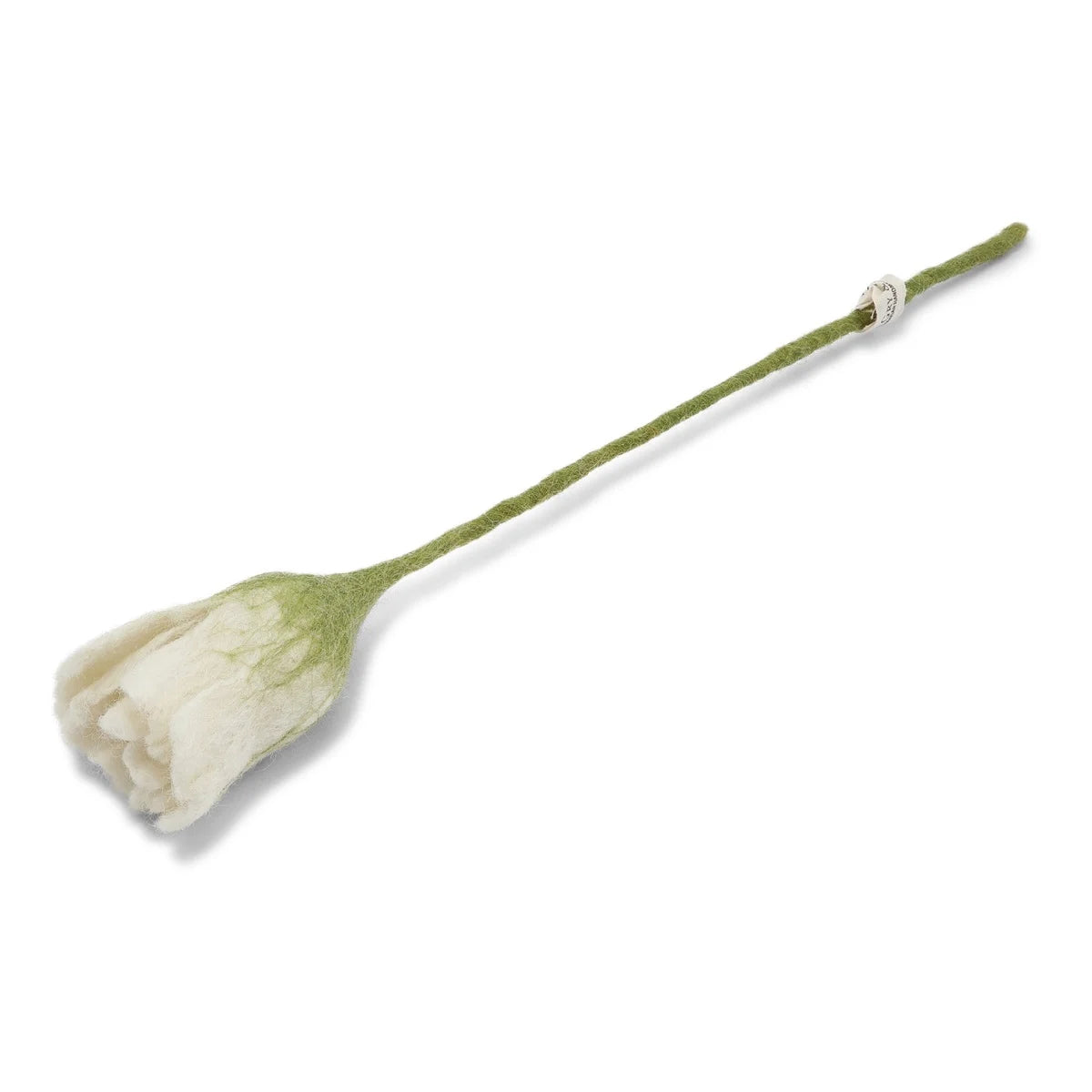 Tulpe aus Filz - White - 30 cm