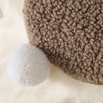 Kissen HASI mit Pompon, Plüsch - 45 x 45 cm