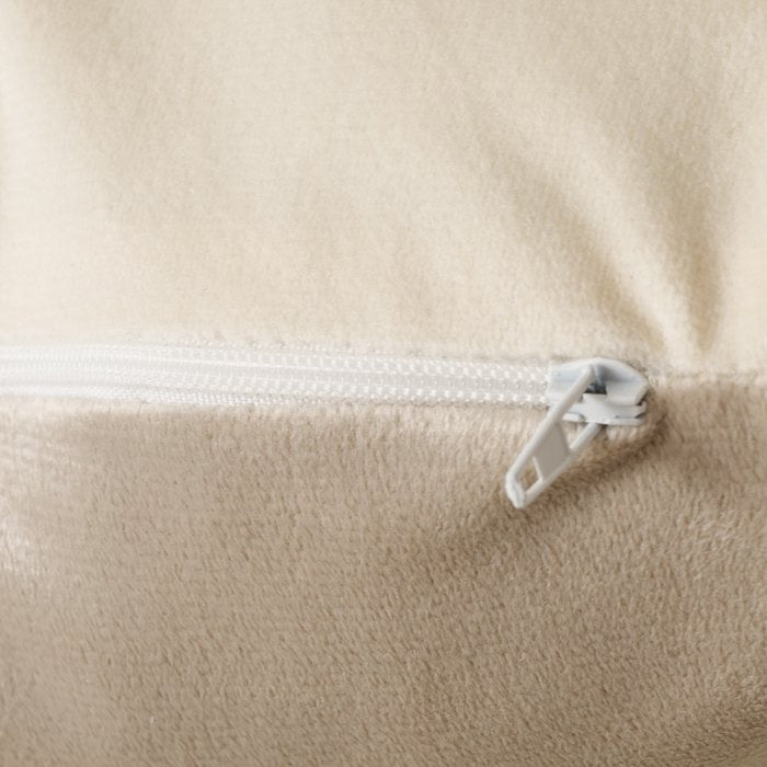 Kissen HASI mit Pompon, Plüsch - 45 x 45 cm