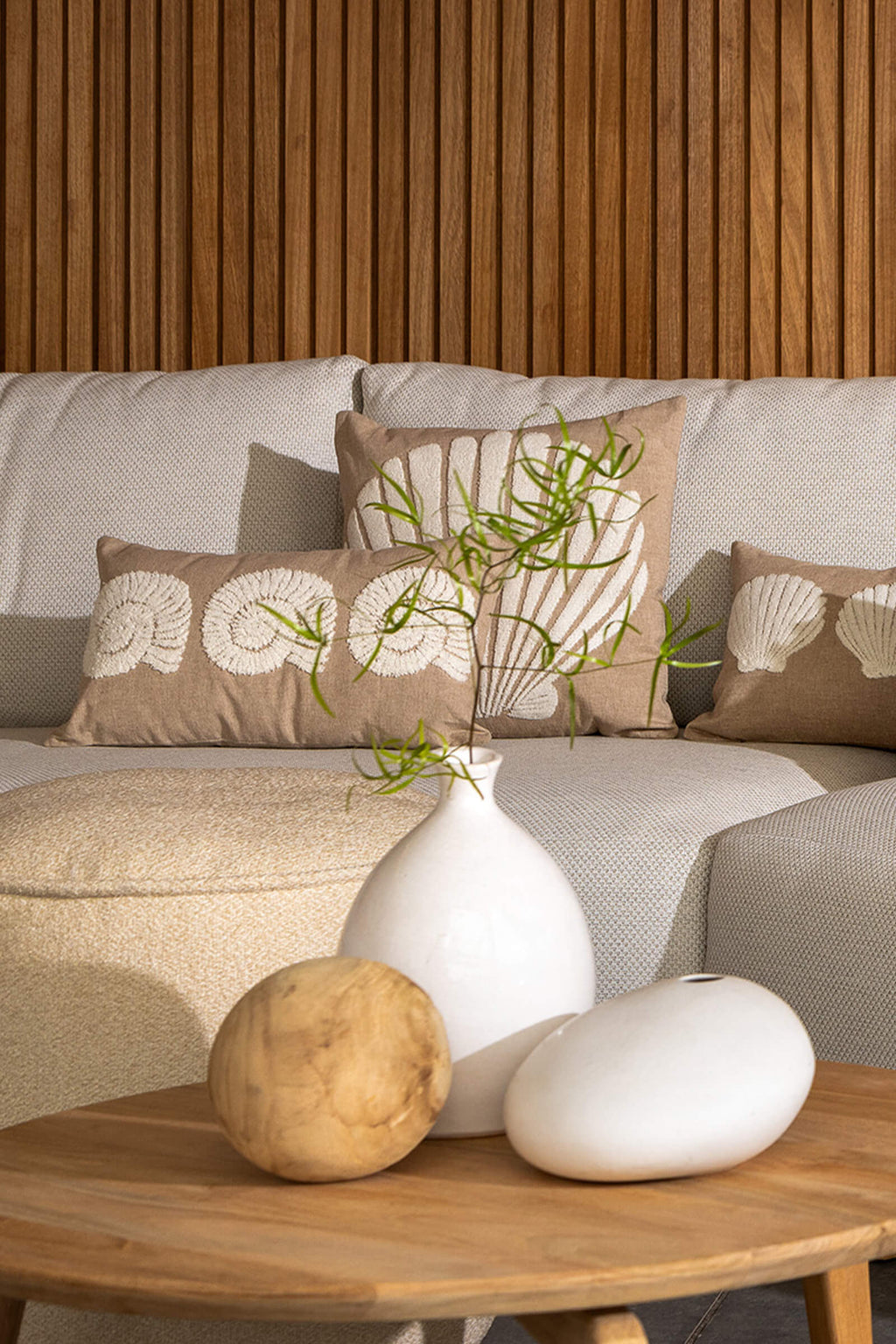 Kissen/ Dekokissen "MERLIJN", Irisch creme -45x45 cm