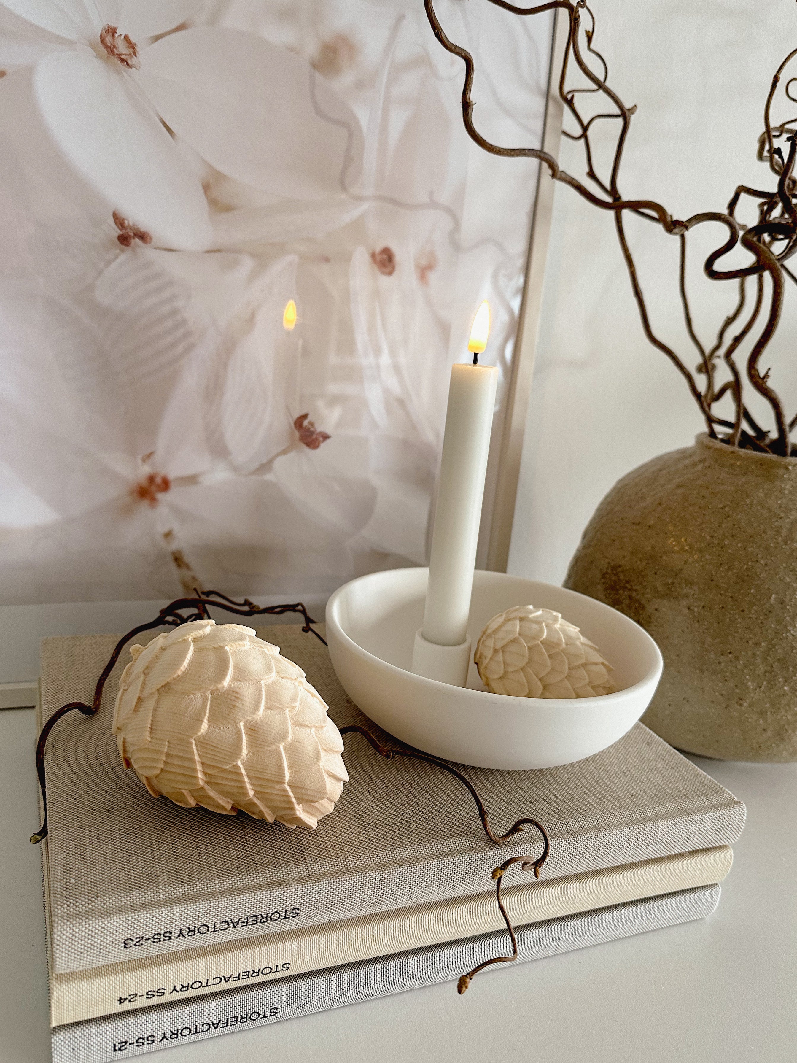 Zirbenholz Zirbenzapfen, natur - 11 cm