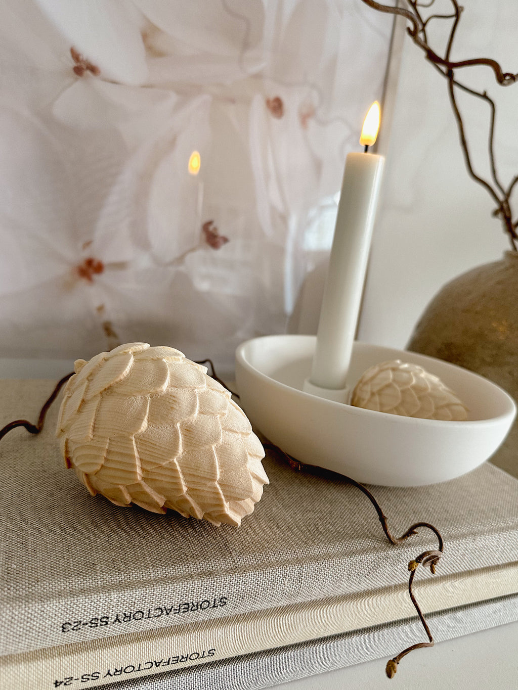 Zirbenholz Zirbenzapfen, natur - 11 cm