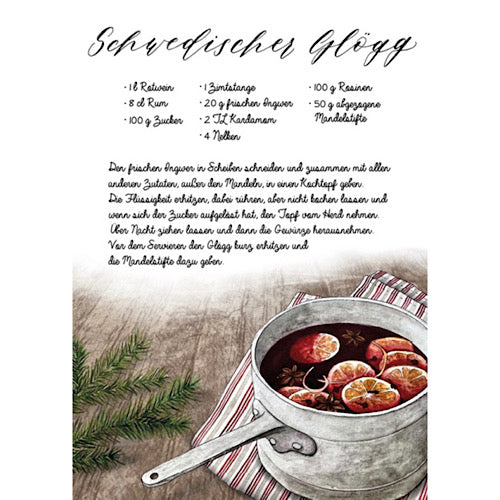 Postkarte "Schwedischer Glögg" - A6