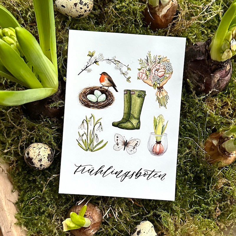 Postkarte "Frühlingsboten" A6