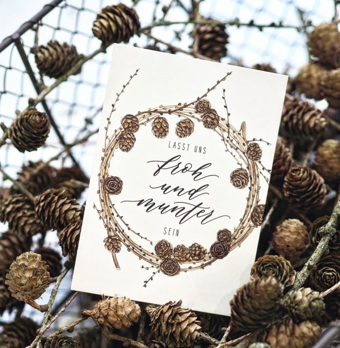 Postkarte "FROH UND MUNTER" - A6