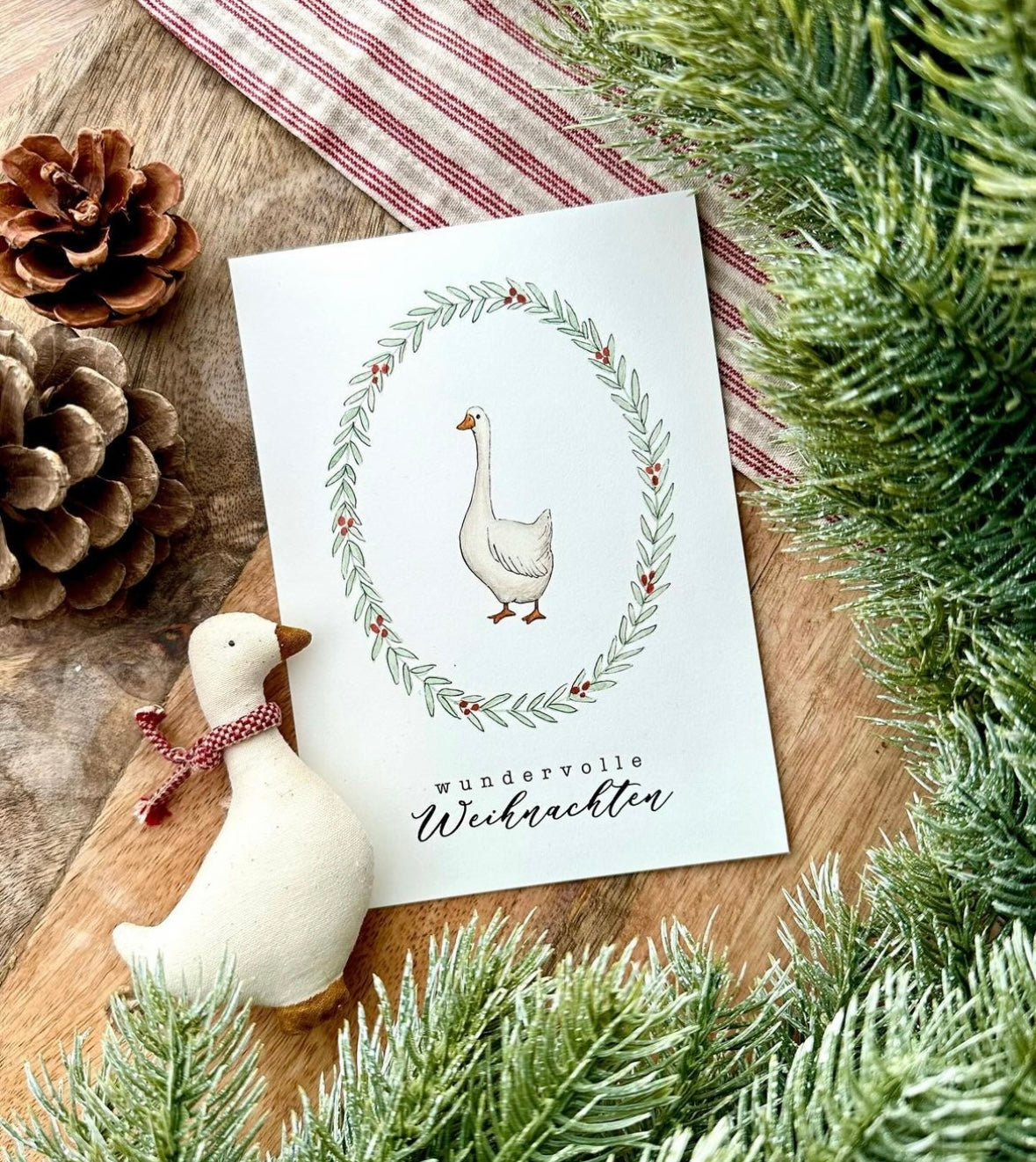 Postkarte "WEIHNACHTSGANS" - A6