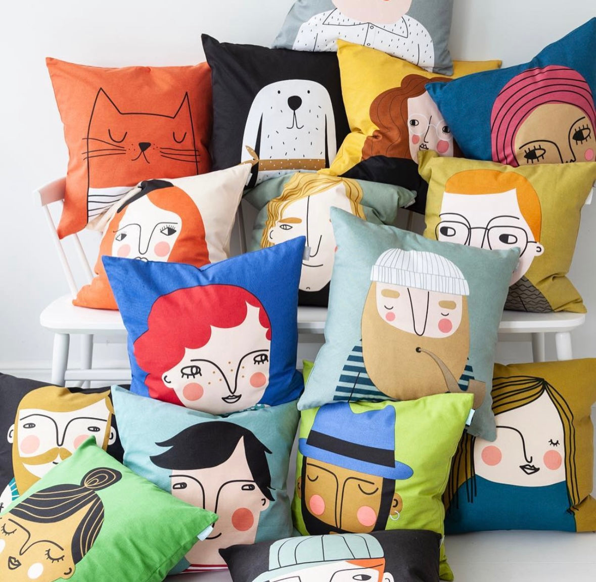 Kissenhülle Kompiskudde Astrid - 47x47cm