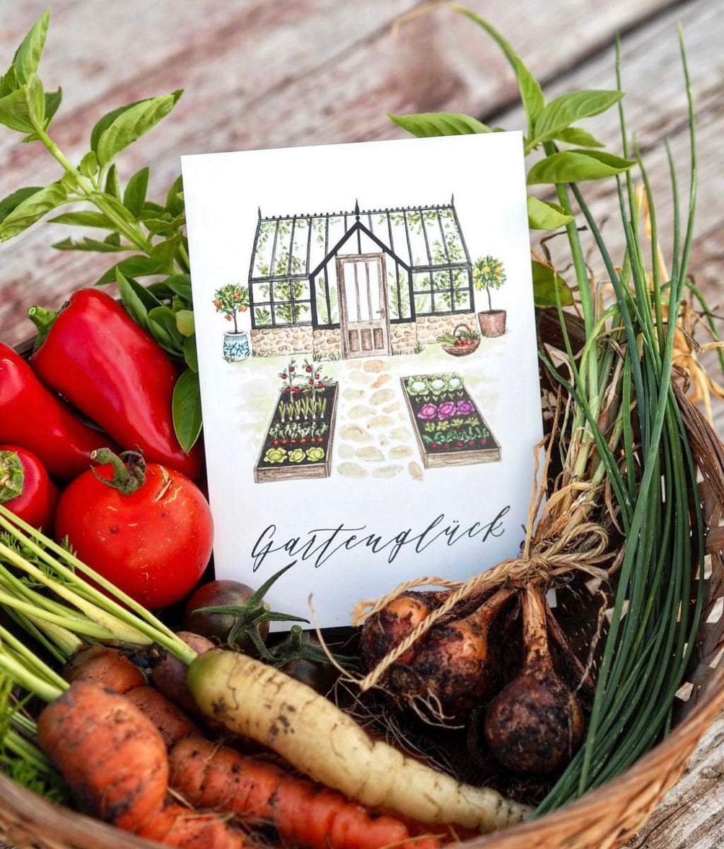 Postkarte "GARTENGLÜCK" - A6