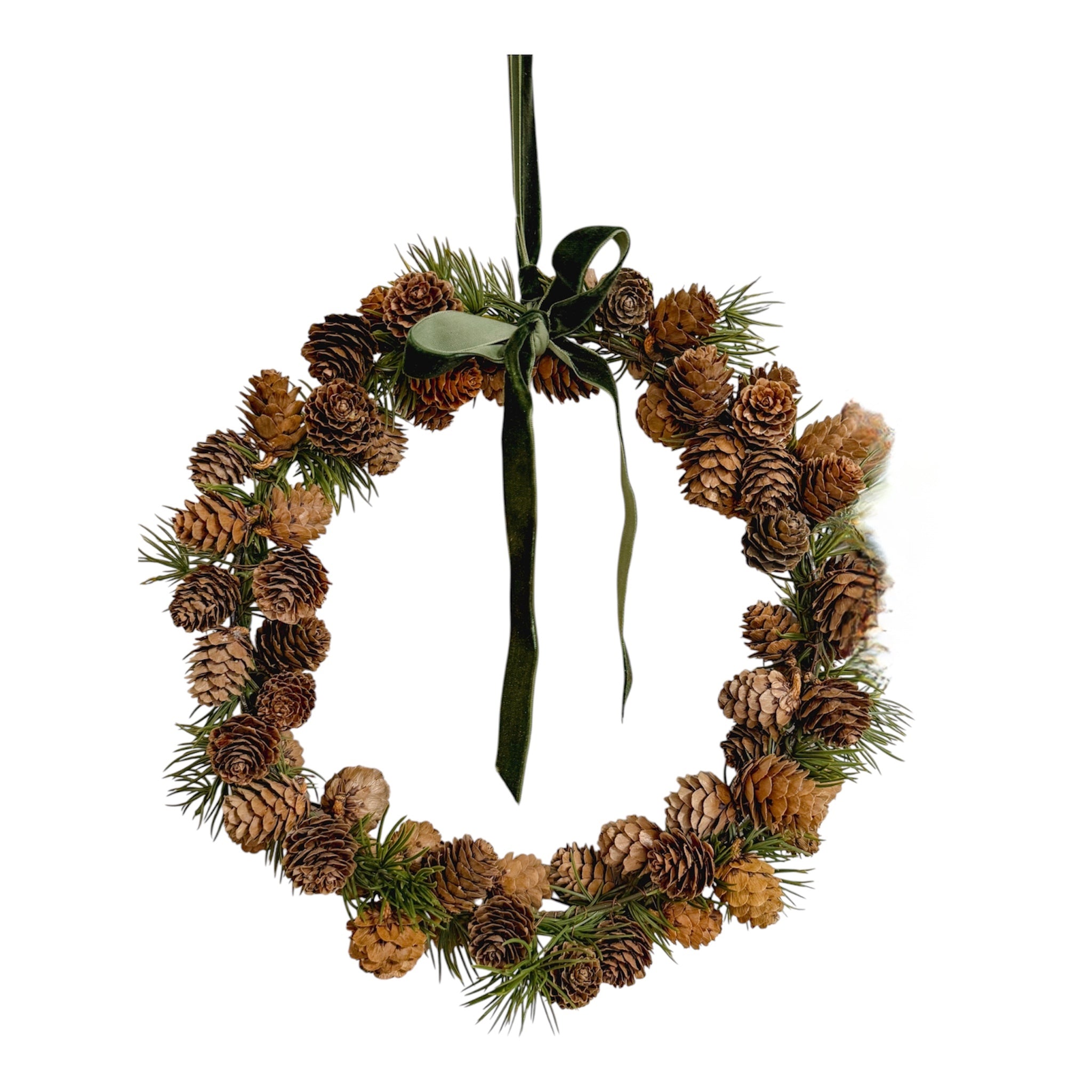 Kranz Aride mit Zapfen und Tannenzweigen - 30 cm