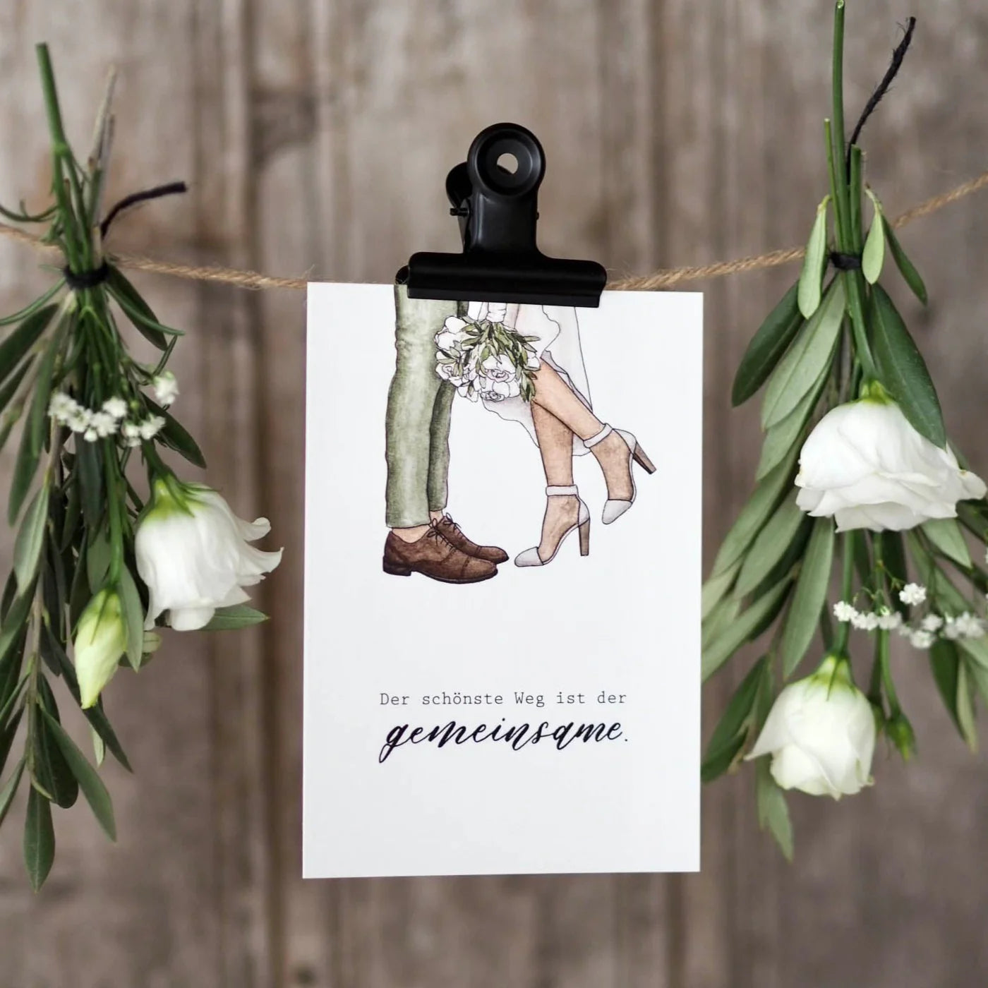 Postkarte "Brautpaar" - A6